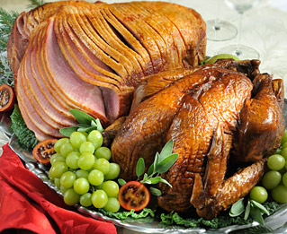 Whole Turkey and Whole Spiral Ham Combination