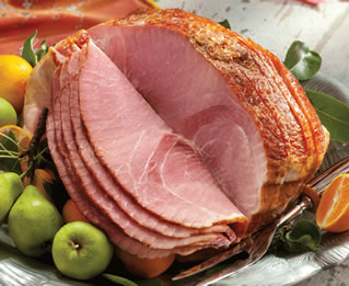 Brown Sugar Cured and Spiral Sliced Ham